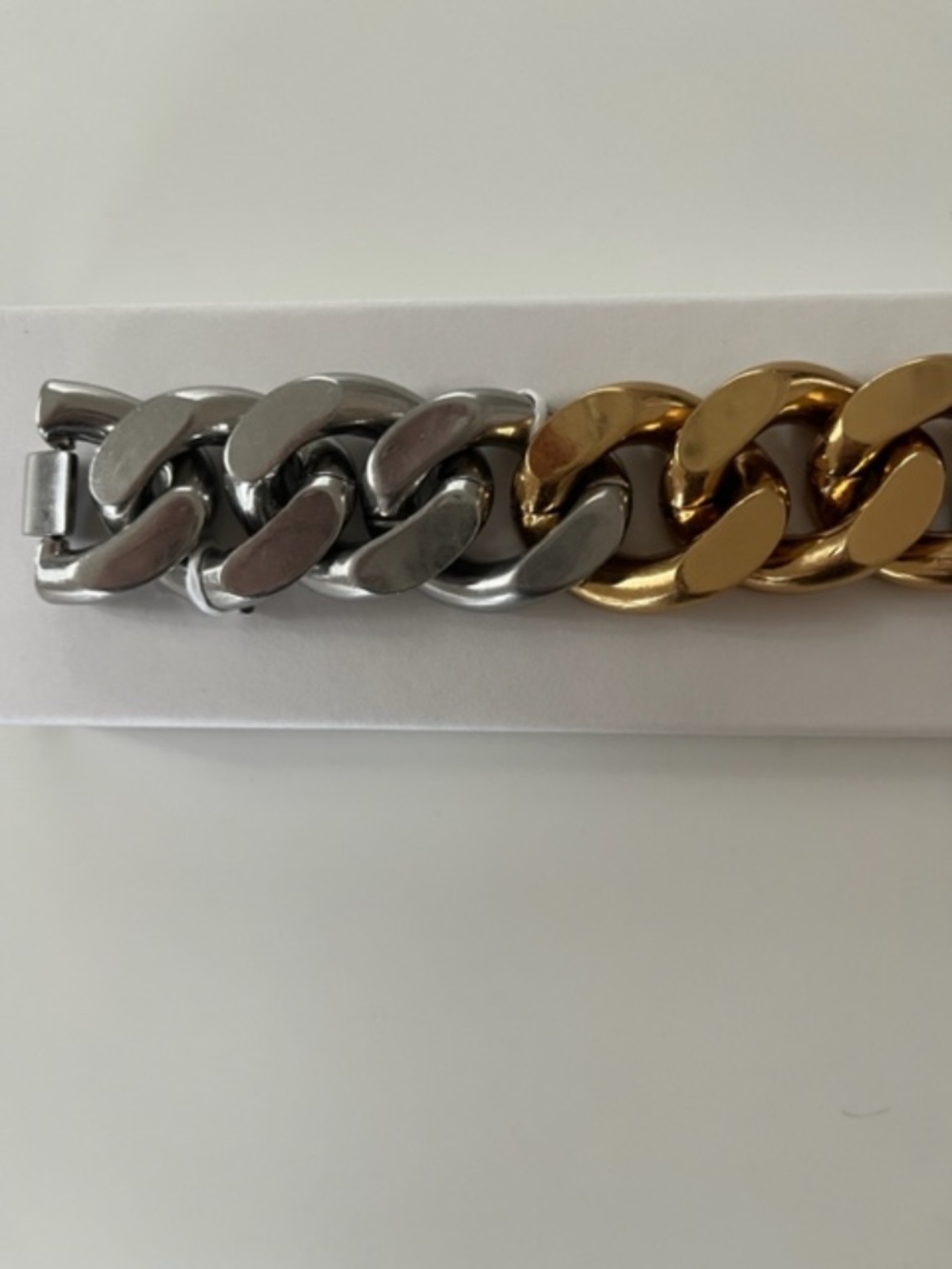Stella McCartney Two-Tone Chunky Chain Bracelet M/L Sold out